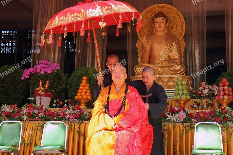 Master Hsing Yun Buddhism Eminent Monk Puja Free Photos