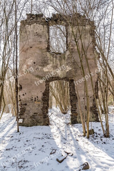 Brohltal Tönisstein Monastery Ruins Ruin Monastery