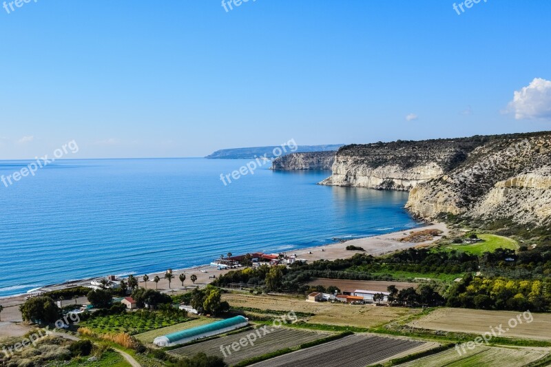 Beach Sea Landscape Coast Cliffs