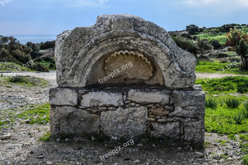 Fountain Ancient Stone Architecture Kourion