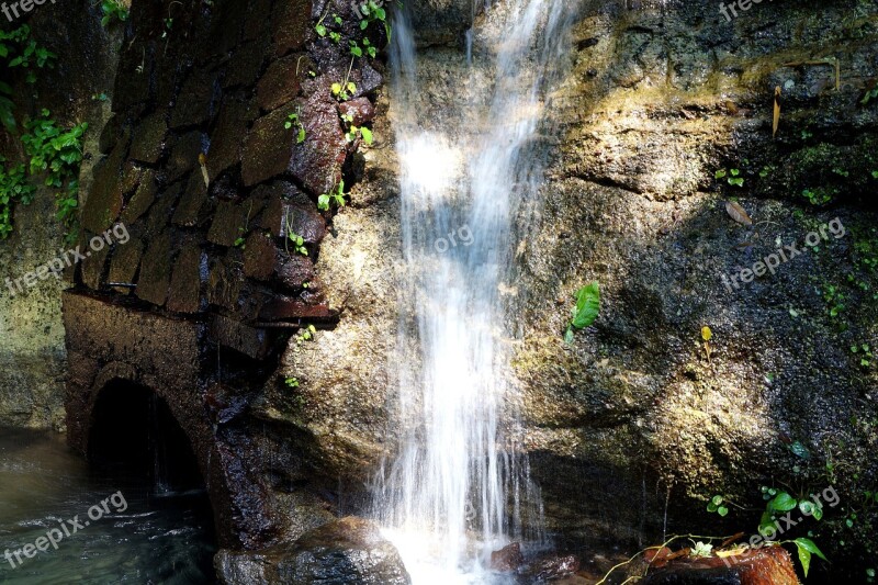 El Salvador Waterfalls Water Springs Jets Water