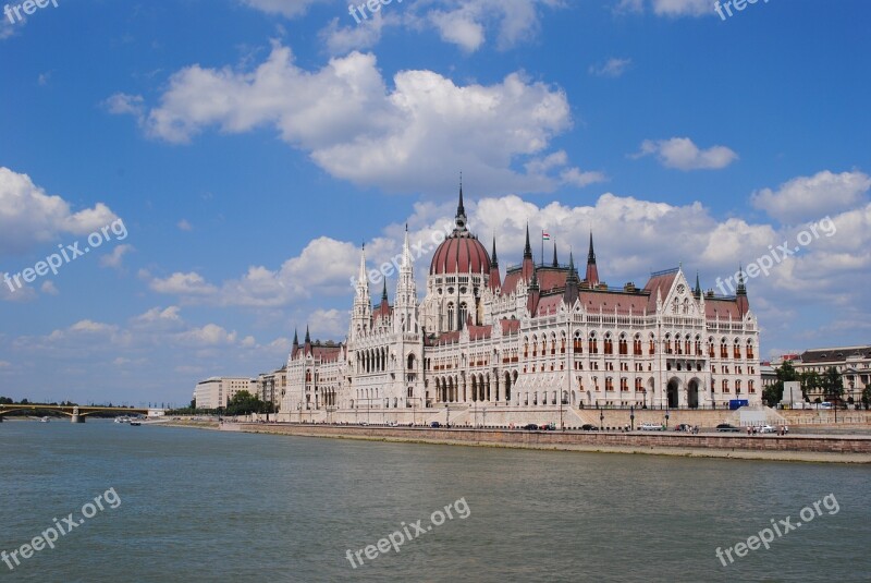 Hungary Budapest Danube Parliament River