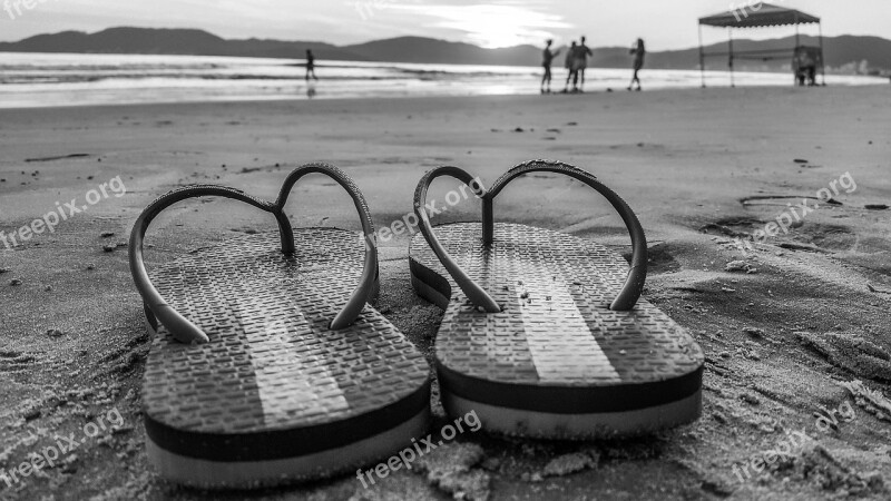 Black And White Beach Sand Morning Dawn