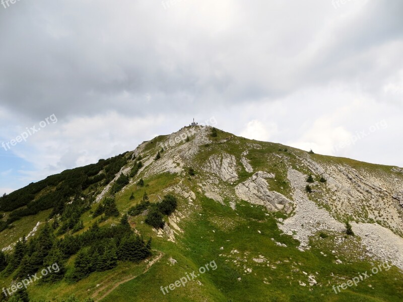 Translucent Mountaintop Summit Ammergau Mountains Free Photos