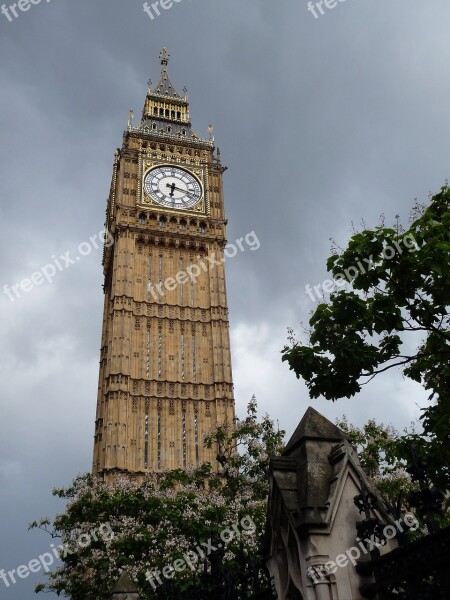 London Big Ben Tower Clock Tower England