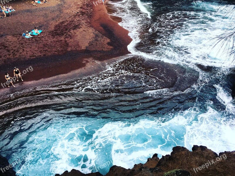 Hawaii Maui Red Sand Free Photos