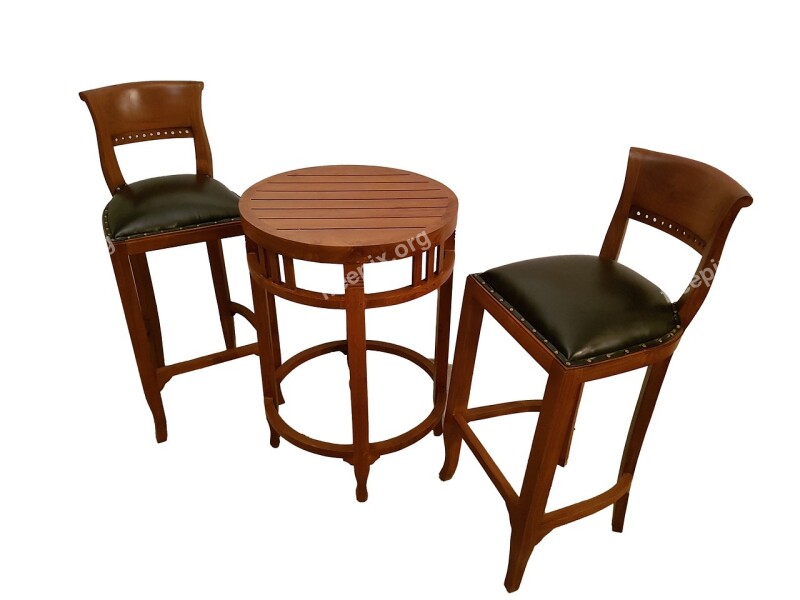 Hoker Chair Wood Bar Set