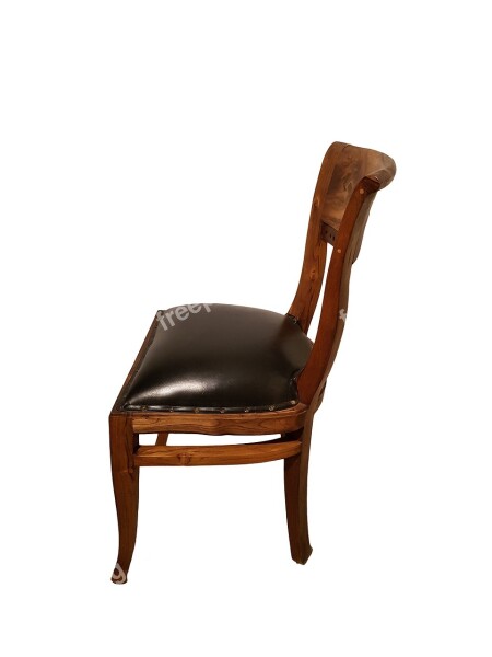 Armchair Skin Colonial Teak Wood