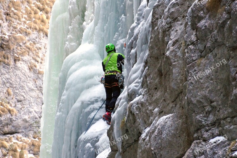 Serrai Di Sottoguda Dolomites Ice Falls Marmolada Malga Ciapela