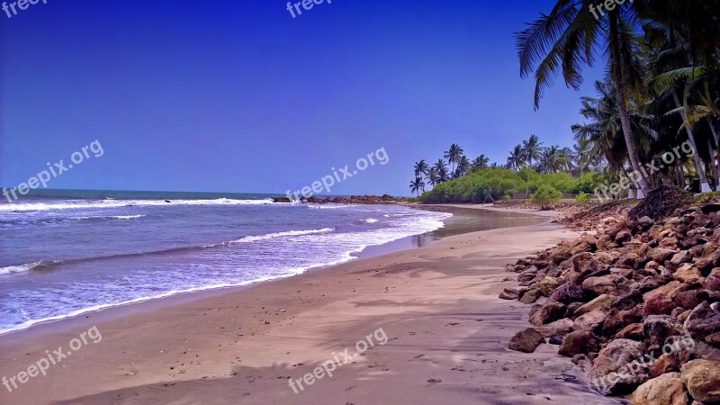 Ghana Kokrobite Beach Seaside Coast