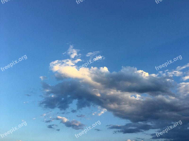 Cloud Sky Blue Sky Clouds Air