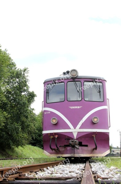 Diesel Locomotive T47 Series Nova Bystrice Narrow Gauge Locomotive