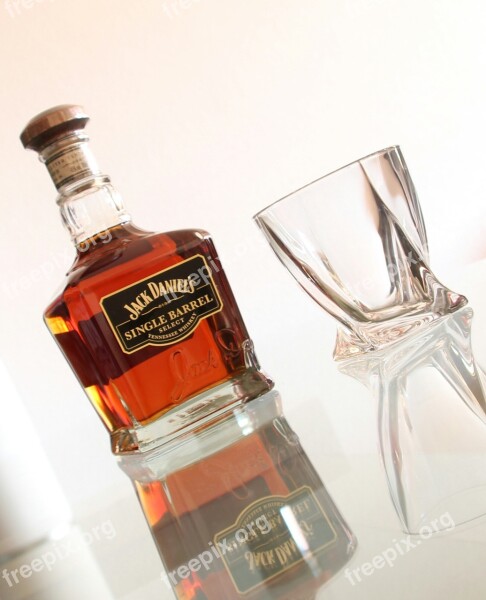 Jack Daniels Whisky Glass Bottle Alcohol