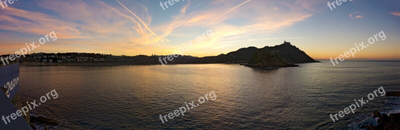 San Sebastian Donostia Shell Sunset Costa