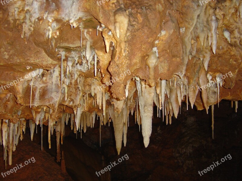 Stalactites Cavern Cave Limestone Stalagmite