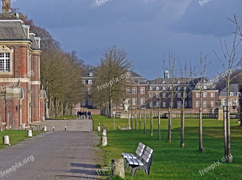 North Churches Moated Castle Castle Park January Historically