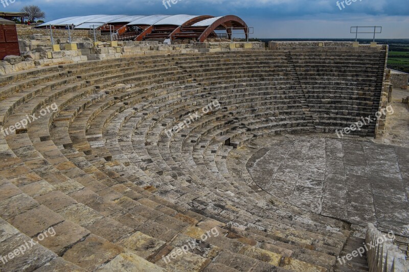 Cyprus Kourion Ancient Theatre Greco-roman Site