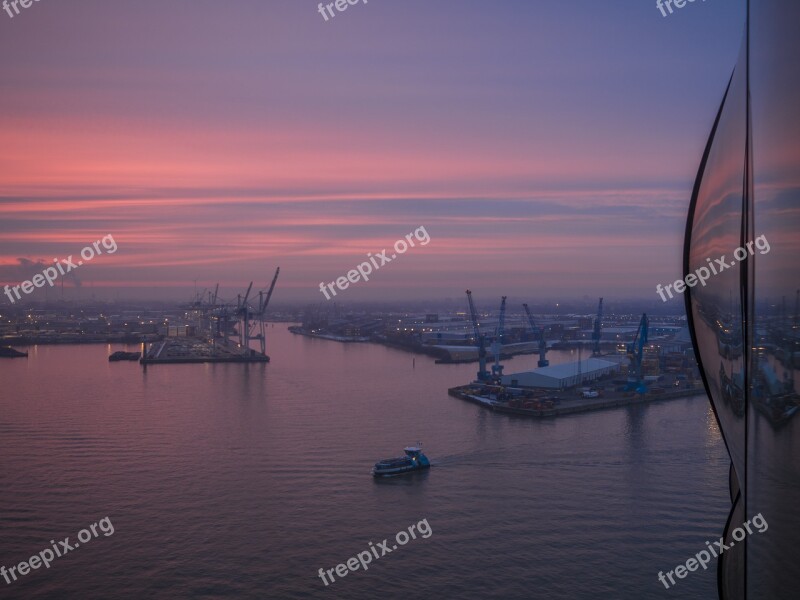 Hamburg Germany Elbe Philharmonic Hall Facade Landmark