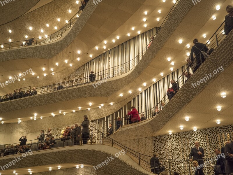 Hamburg Germany Harbour City Elbe Philharmonic Hall Music