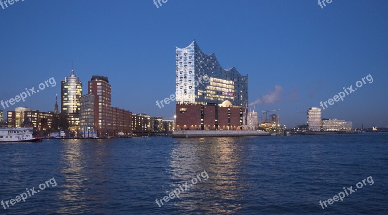 Hamburg Germany Harbour City Elbe Philharmonic Hall Music