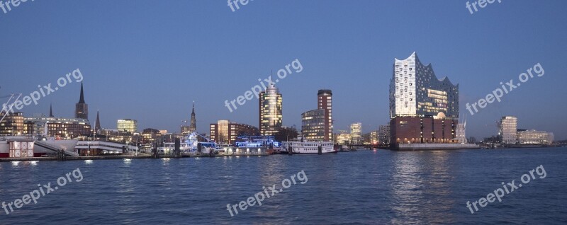 Hamburg Germany Harbour City Elbe Philharmonic Hall Music