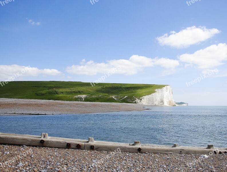 Cliffs Sea White Cliffs Nature Landscape