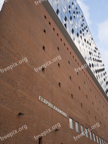 Hamburg Germany Elbe Philharmonic Hall View Details Landmark