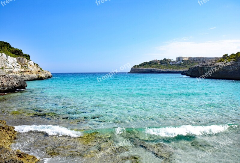 Cala Anguila Mallorca Balearic Islands Spain Sea