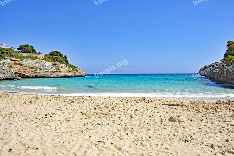 Cala Anguila Mallorca Balearic Islands Spain Sea