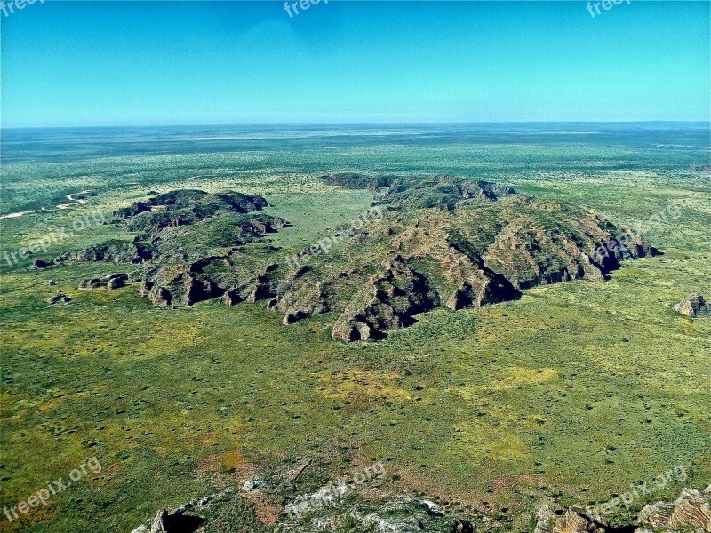 Outcrop Landscape Hills Rolling Wilderness