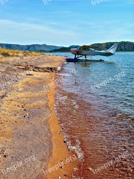 Float Plane Aero Lake Aviation Transportation