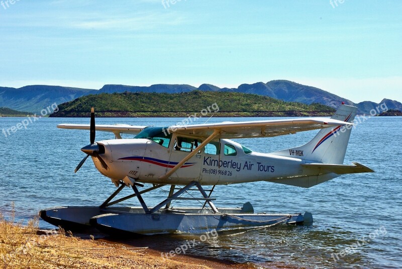 Float Plane Aero Lake Aviation Transportation