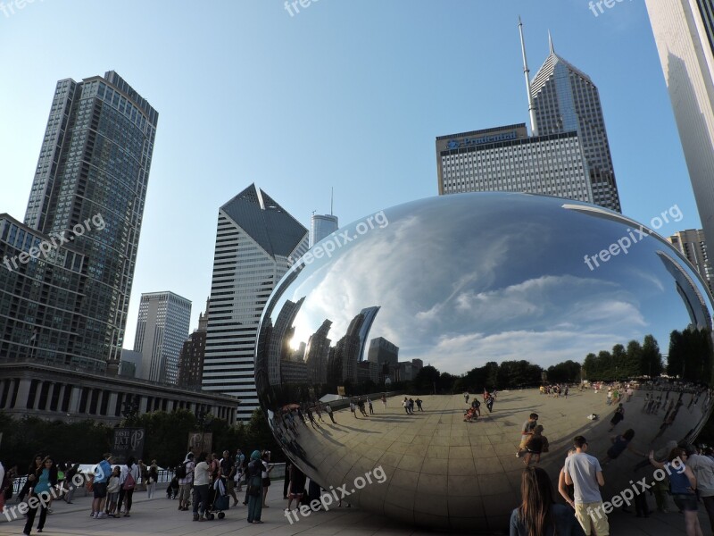 Chicago Bean Architecture Free Photos