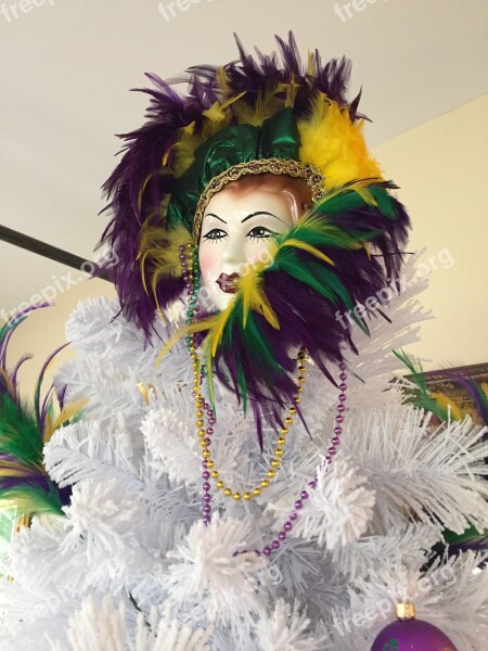 Mardi Gras Tree Decorations Holiday Fashion Free Photos