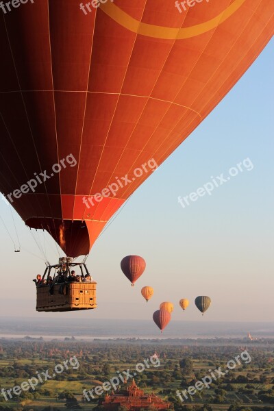 Balloons Over Bagan Hot Air Balloon Ride Bagan Hot Air Balloon Myanmar