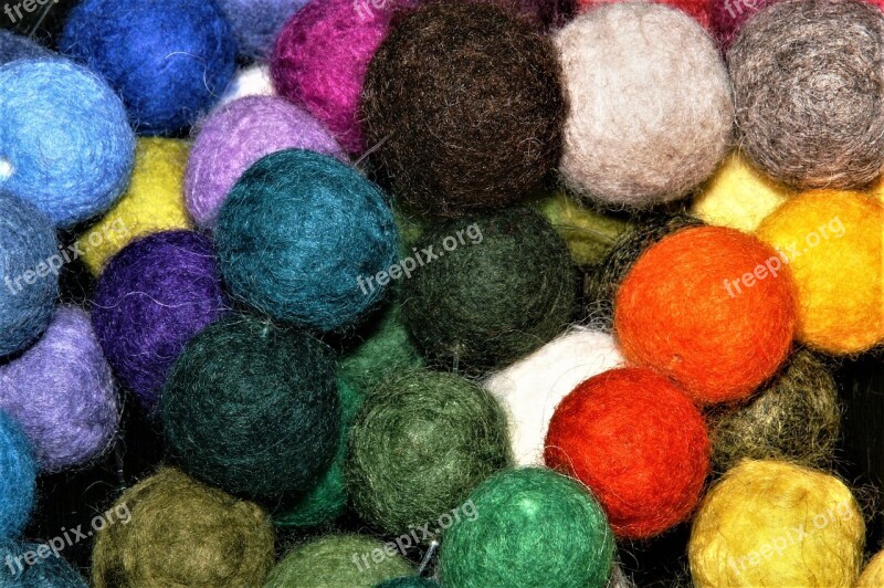 Felt Balls Tinker Color Free Photos