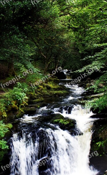 Kerry Waterfall Water Nature Ireland