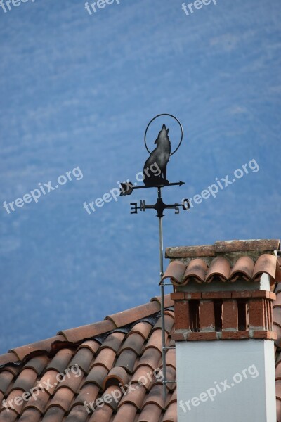 Weathervane Wind Marks Wolf Gravedona Como