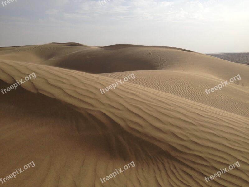 Desert India Nature Sky Background Blue