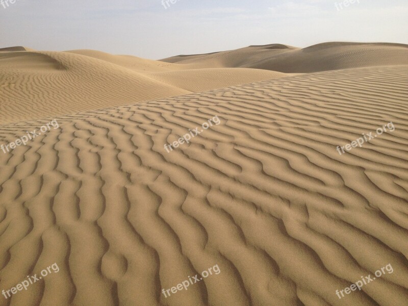 Desert India Nature Sky Background Blue