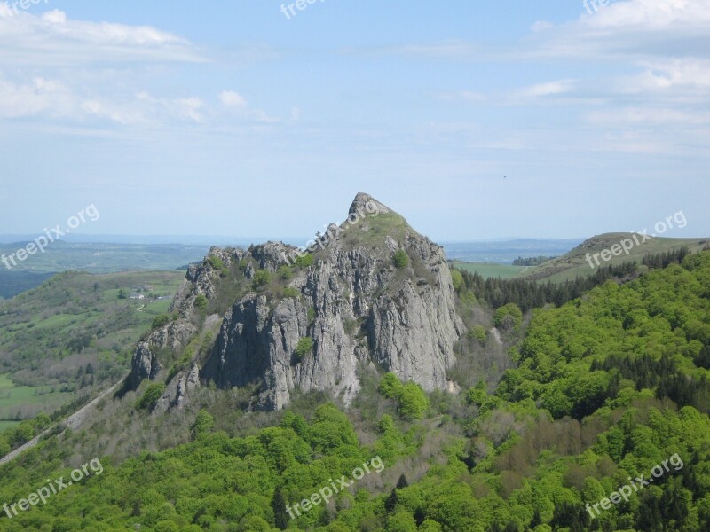 Auvergne Landscape Mountain Free Photos