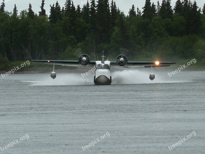 Float Plane Alaska Travel Transportation Propeller