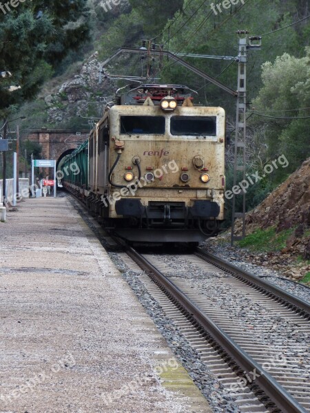 Train Via Station Locomotive Goods