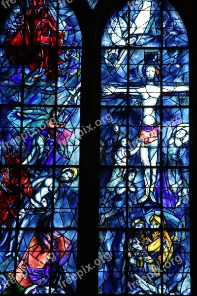 Chagall Window Mosaic Christian Church