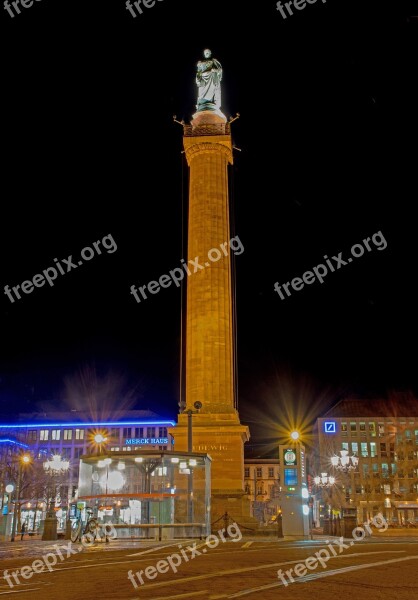 Darmstadt Hesse Germany Luisenplatz Long Lui