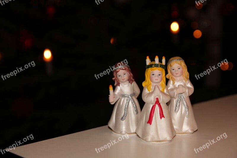 Lucia Procession Bridesmaids Christmas Christmas Decorations Advent