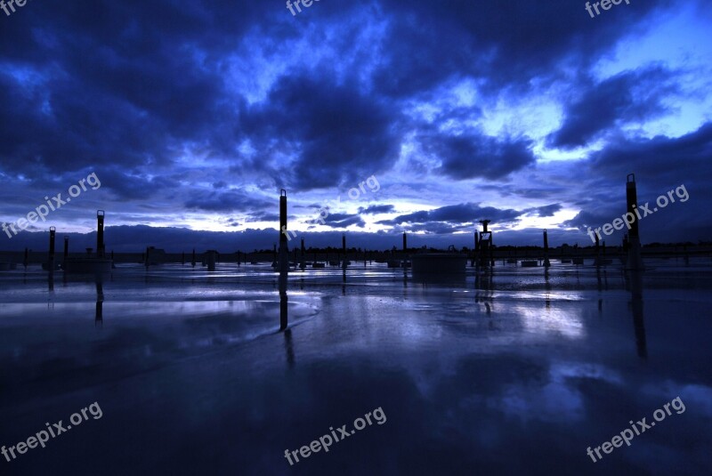 Roof Clouds The Dramatic Blue Sky