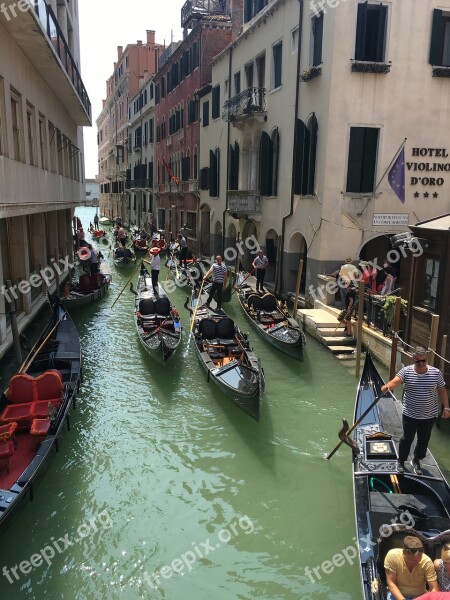 Venice Gondola Water Italy Boating