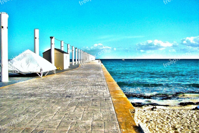 Playa Del Carmen Mexico Spring Beach Sky