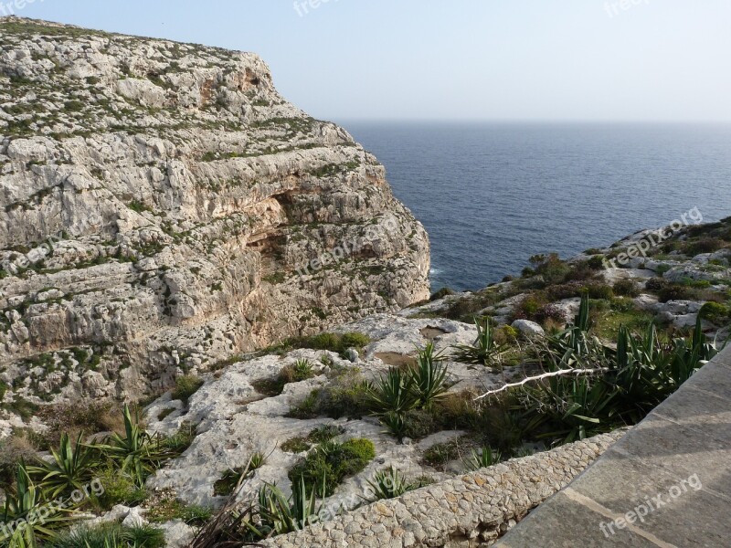 Malta Sea Rocks Free Photos